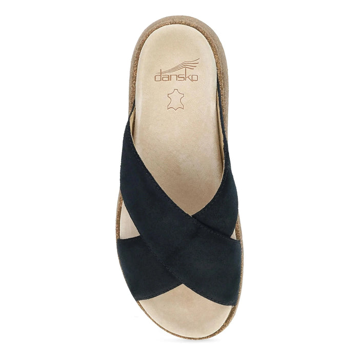 DANSKO SANDAL Bridget Burnished Suede Black Bridget Burnished Suede Black