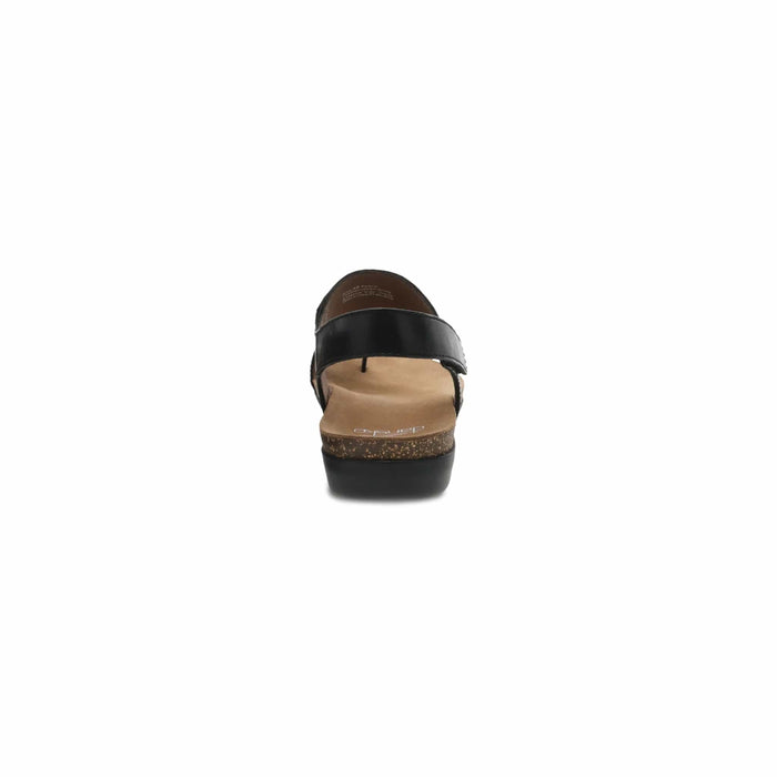 DANSKO sandals Reece Black Waxy Burnished Reece Black Waxy Burnished