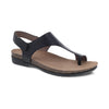 DANSKO sandals Reece Black Waxy Burnished Reece Black Waxy Burnished