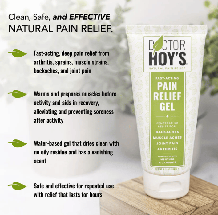 Doctor Hoy's LOTION Doctor Hoy's Natural Pain Relief Gel | 3 oz Tube 310842000145 Doctor Hoy's Natural Pain Relief Gel | 3 oz Tube