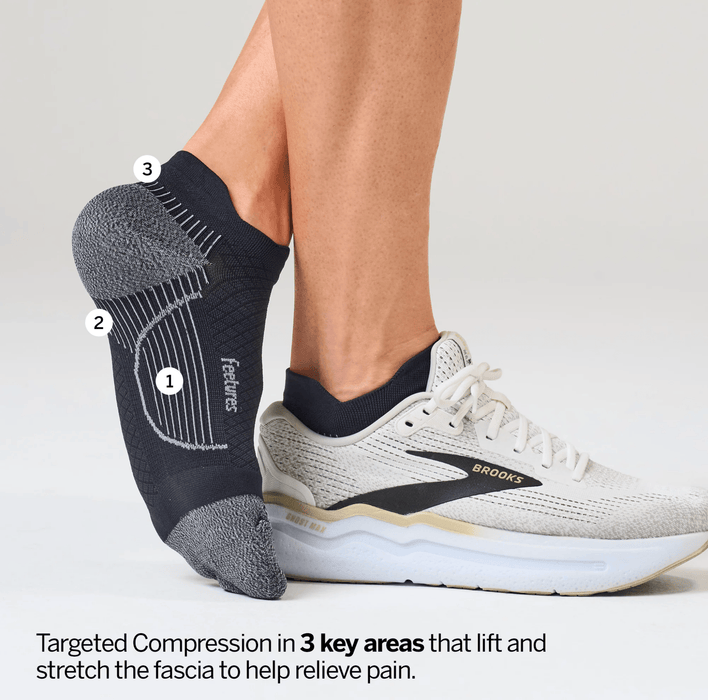 FEETURES SOCKS Plantar Fasciitis Relief Sock Light Cushion Tab Plantar Fasciitis Relief Sock Light Cushion Tab