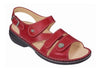 FINN COMFORT Sandals EU 36 / US 6 / Red GOMERA-SOFT FOOTBED GOMERA-SOFT FOOTBED