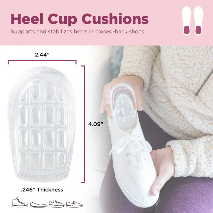 FOOT PETALS accessories Air Gel Heel Cup Cushions 848966027194 Air Gel Heel Cup Cushions