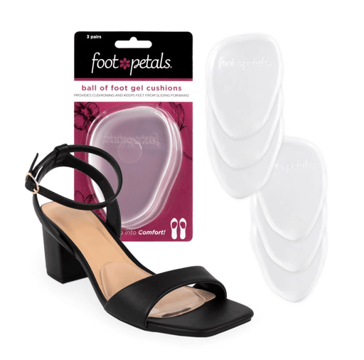 FOOT PETALS food care Clear (3 Pairs) | Gel Ball of Foot Cushions 848966009404 Clear (3 Pairs) | Gel Ball of Foot Cushions