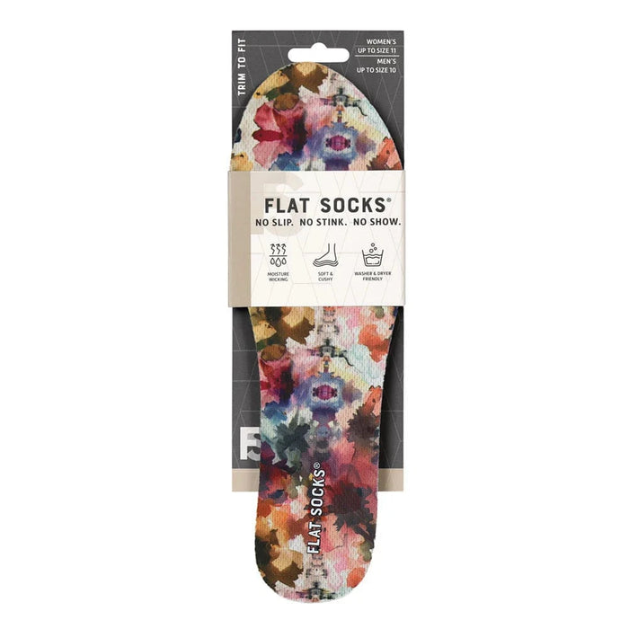 FOOT PETALS SOCKS Watercolor Wildflower Pink Peony FLAT SOCKS 848966029976 Pink Peony FLAT SOCKS
