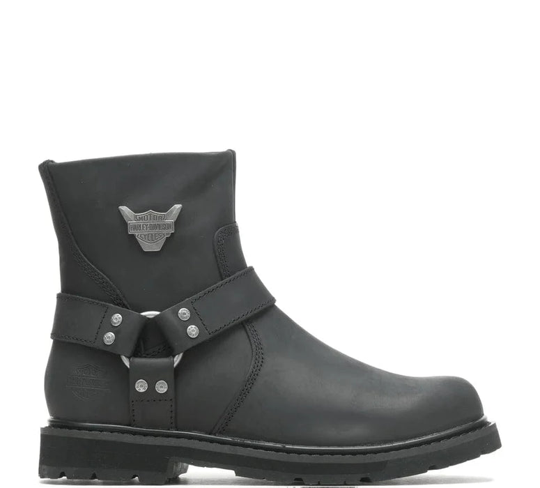 HARLEY-DAVIDSON boots 8 / Black Men's Rambert Harness Leather Riding Boot Men's Rambert Harness Leather Riding Boot