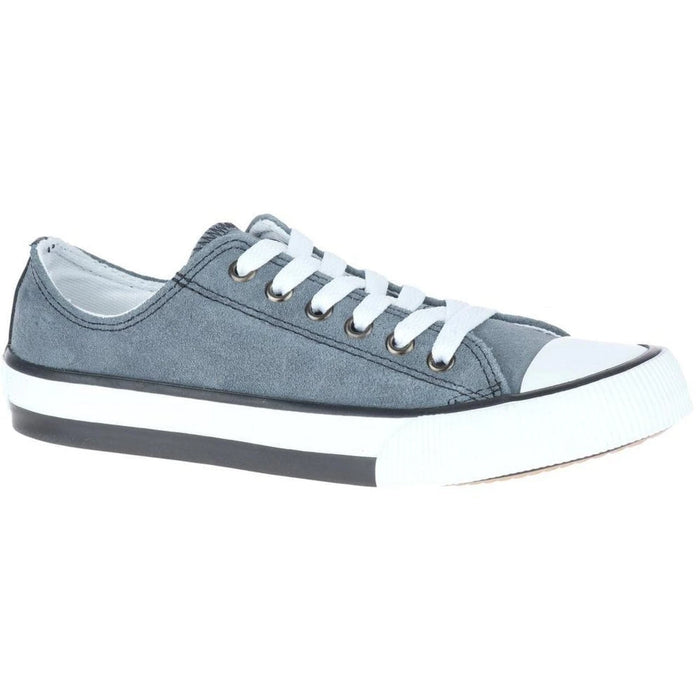HARLEY-DAVIDSON SHOES 5.5 Harley-Davidson Women's Burleigh Blue Leather Athletic Sneakers 883290914307 Harley-Davidson Women's Burleigh Blue Leather Athletic Sneakers