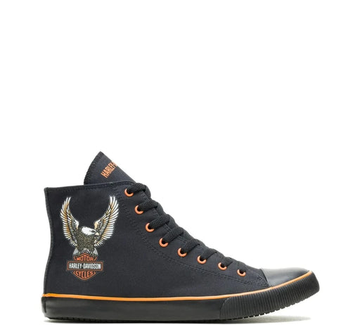 HARLEY-DAVIDSON SHOES 7 / Black Men's Nathan Eagle High Top Casual Sneaker Men's Nathan Eagle High Top Casual Sneaker