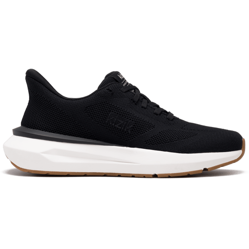 KIZIK SHOES 5 WOMEN'S ATHENS 2 KNIT BLACK/BRIGHT WHITE WOMEN'S ATHENS 2 KNIT BLACK/BRIGHT WHITE