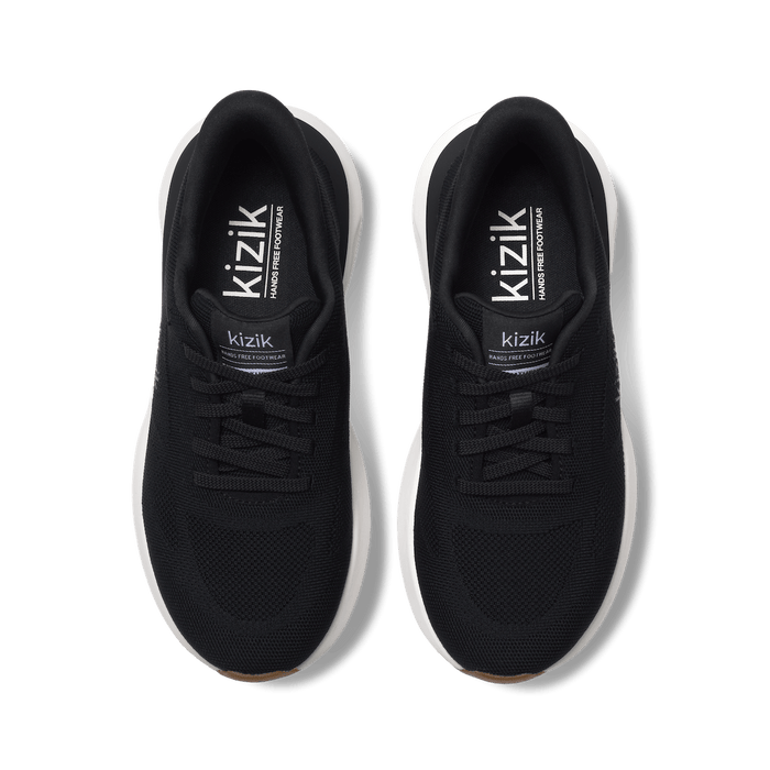 KIZIK SHOES WOMEN'S ATHENS 2 KNIT BLACK/BRIGHT WHITE WOMEN'S ATHENS 2 KNIT BLACK/BRIGHT WHITE