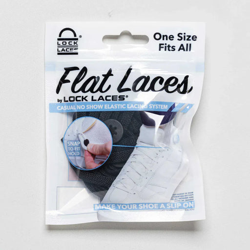 Lock Laces laces Black Lock Laces Flat Laces 674740306281 Lock Laces Flat Laces