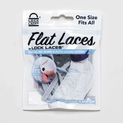 Lock Laces laces Grey Lock Laces Flat Laces 674740306298 Lock Laces Flat Laces
