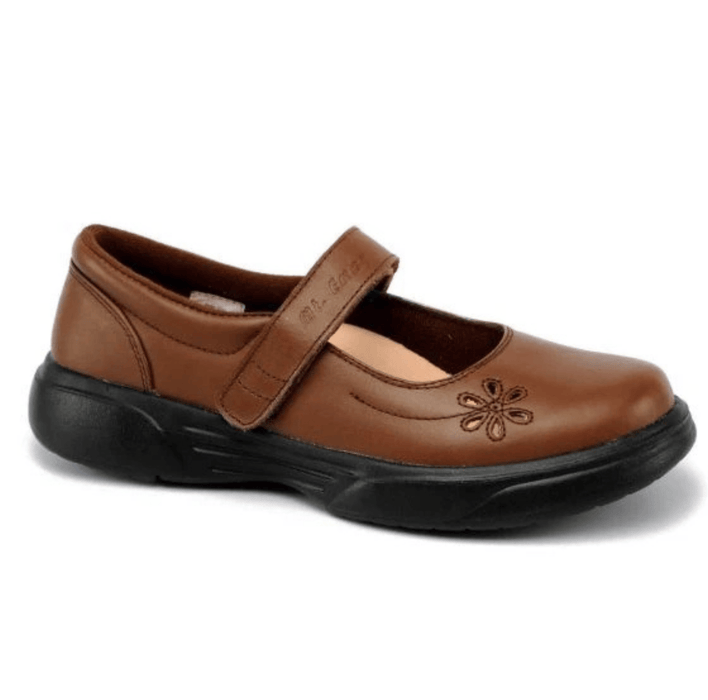 MT EMEY BY APIS Mary Jane 5 / 3E (WW) / Brown Lycra Mary Jane Lycra Mary Jane