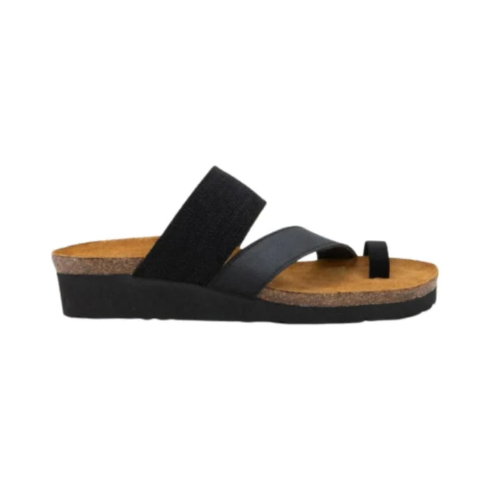 NAOT SANDAL 36 / Blac/Black Elastic Naot Women's Sia Naot Women's Sia