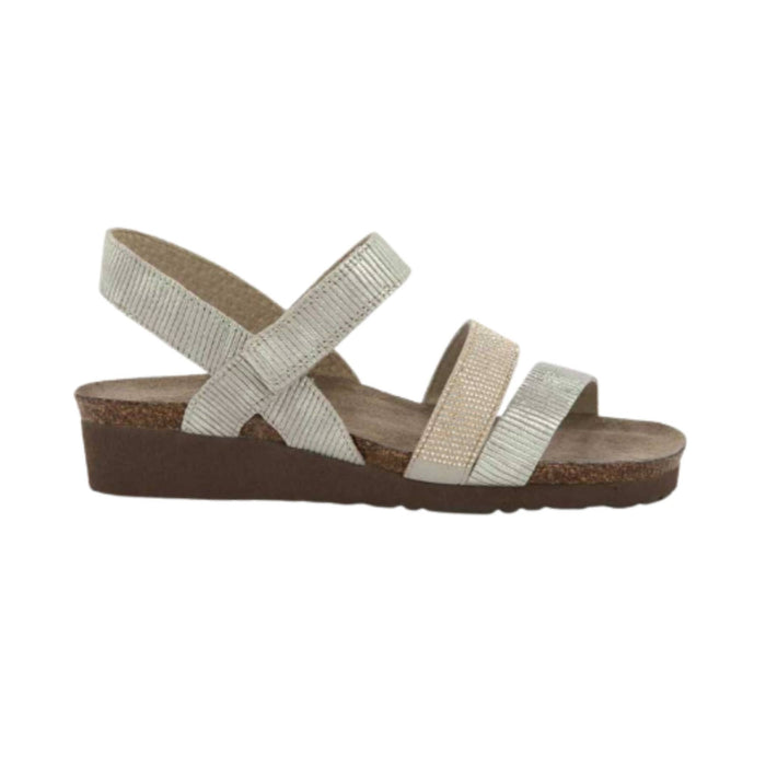 NAOT SANDAL 36 / Platinum Striped with Light Gold Naot Women's Krista Naot Women's Krista