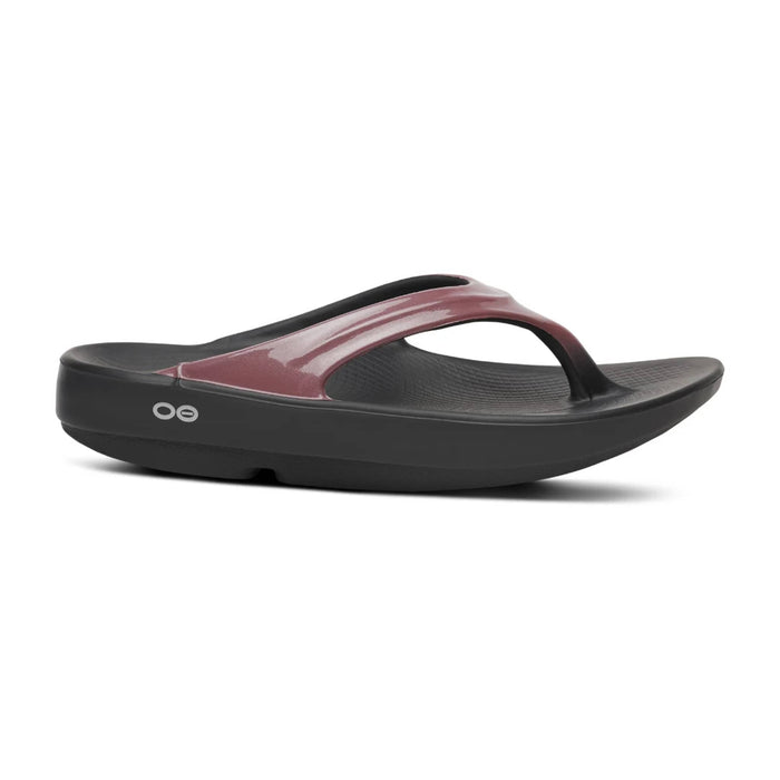OOFOS SANDAL 5 / Black & Rosewood OOlala Luxe OOlala Luxe