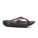 OOFOS SANDAL 5 / Black & Rosewood OOlala Luxe Thong OOlala Luxe Thong