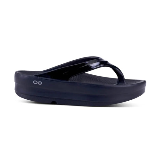 OOFOS SANDALS 5 / Black OOmega OOlala Thong 848282043861 OOmega OOlala Thong