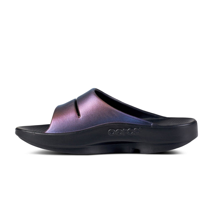 OOFOS Sandals 5 / Midnight Spectre OOahh Luxe Slide Midnight Spectre OOahh Luxe Slide Midnight Spectre