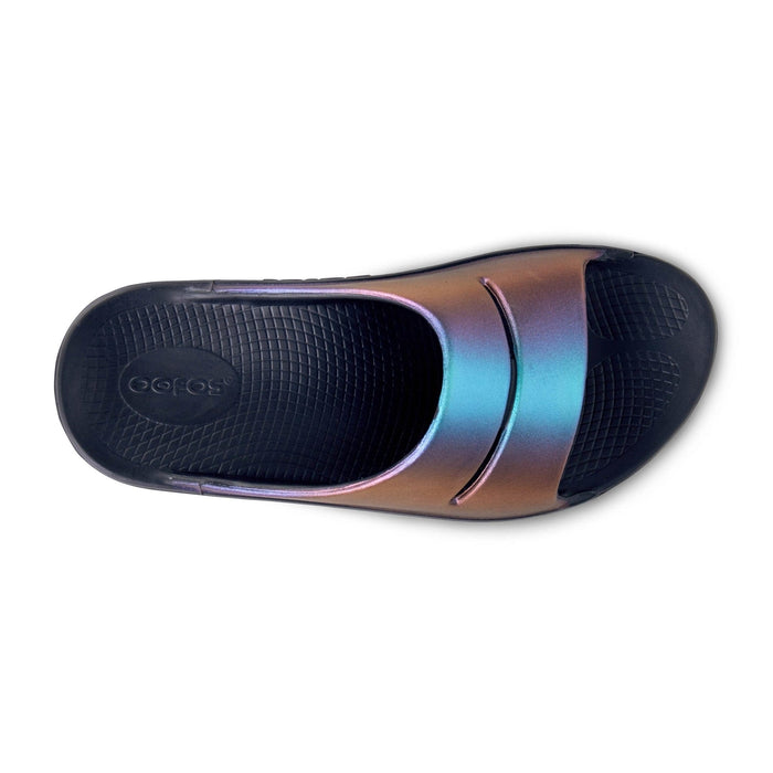 OOFOS Sandals OOahh Luxe Slide Midnight Spectre OOahh Luxe Slide Midnight Spectre