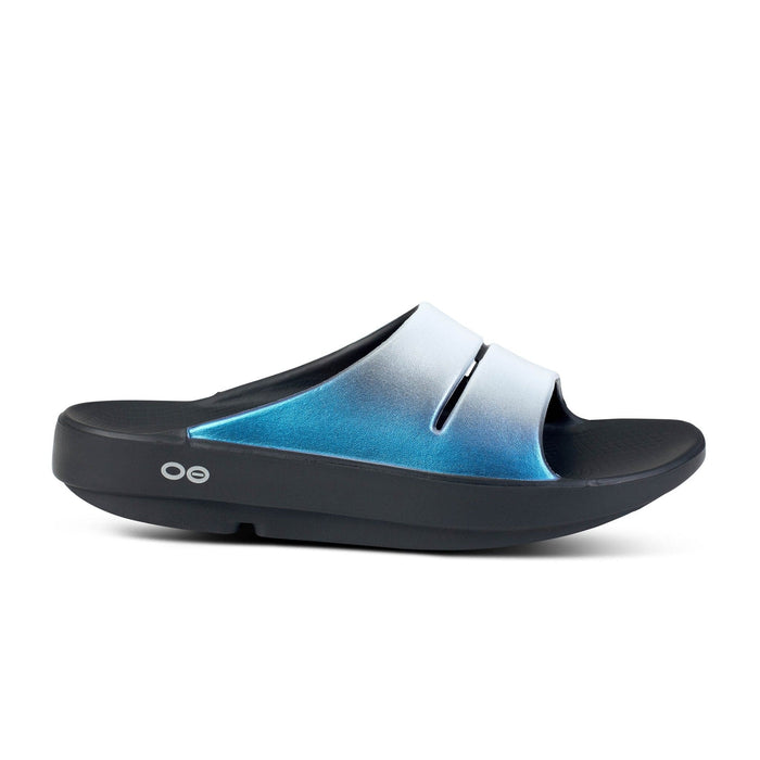 OOFOS Sandals OOahh Luxe Slide Midnight Spectre OOahh Luxe Slide Midnight Spectre