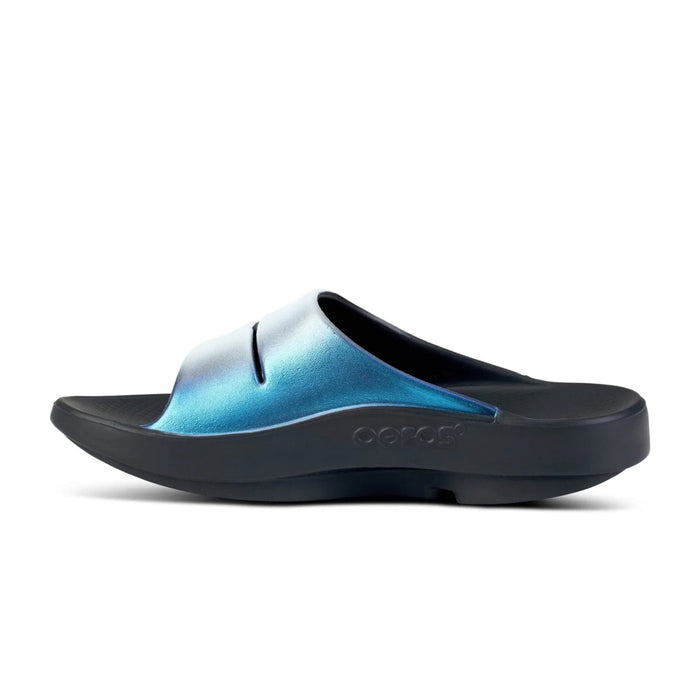 OOFOS Sandals OOahh Luxe Slide Midnight Spectre OOahh Luxe Slide Midnight Spectre
