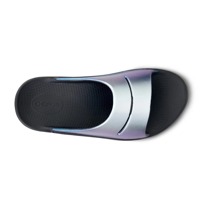 OOFOS Sandals OOahh Luxe Slide Midnight Spectre OOahh Luxe Slide Midnight Spectre