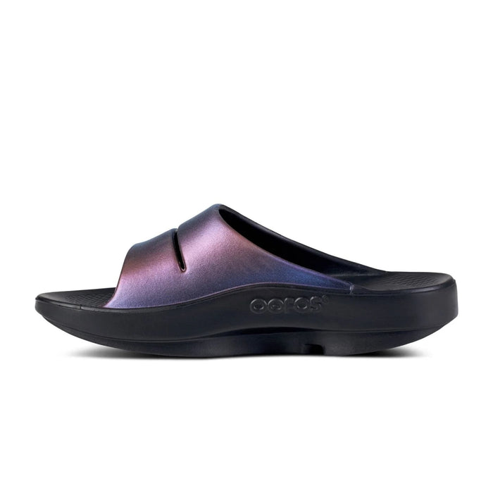 OOFOS Sandals OOahh Luxe Slide Midnight Spectre OOahh Luxe Slide Midnight Spectre