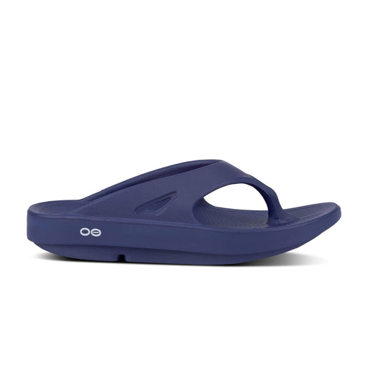 OOFOS Sandals WOMEN 5 ( MEN 3 ) OOriginal UNISEX Thong Navy 848282000970 OOriginal UNISEX Thong Navy