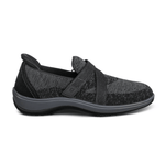 ORTHOFEET SHOES 6 / Black / Wide ( D ) Amalya Black Amalya Black