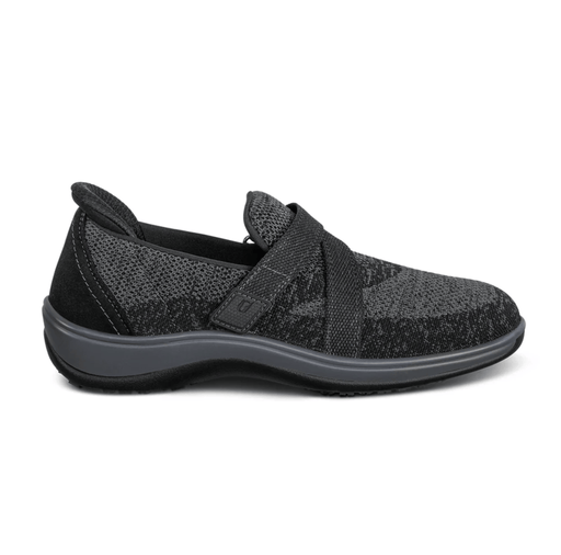 ORTHOFEET SHOES 6 / Black / Wide ( D ) Amalya Black Amalya Black