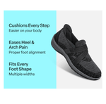 ORTHOFEET SHOES Amalya Black Amalya Black
