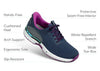ORTHOFEET SHOES Kita Hands-Free Kita Hands-Free / Navy/Orchid