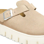 PAPILLIO CLOG Boston Chunky  Suede Leather Warm Sand Boston Chunky  Suede Leather Warm Sand