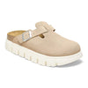 PAPILLIO CLOG Boston Chunky  Suede Leather Warm Sand Boston Chunky  Suede Leather Warm Sand