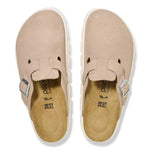 PAPILLIO CLOG Boston Chunky  Suede Leather Warm Sand Boston Chunky  Suede Leather Warm Sand