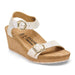 PAPILLIO sandal 36 / Narrow/Medium Soley Nubuck Leather Metallic Silver 192761805267 Soley Nubuck Leather Metallic Silver
