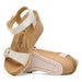 PAPILLIO sandal Soley Nubuck Leather Metallic Silver Soley Nubuck Leather Metallic Silver