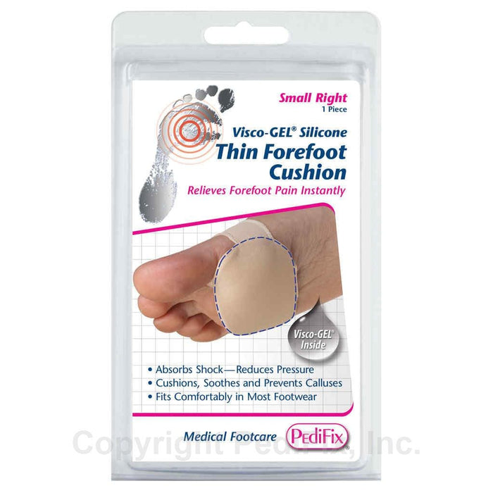 PEDIFIX accessories Small left PediFix® Visco-GEL® Silicone Thin Forefoot Cushion 092437169238 PediFix® Visco-GEL® Silicone Thin Forefoot Cushion