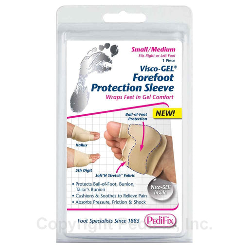 PEDIFIX accessories SMALL/MEDIUM PediFix® Visco-GEL® Forefoot Protection Sleeve 092437528363 PediFix® Visco-GEL® Forefoot Protection Sleeve
