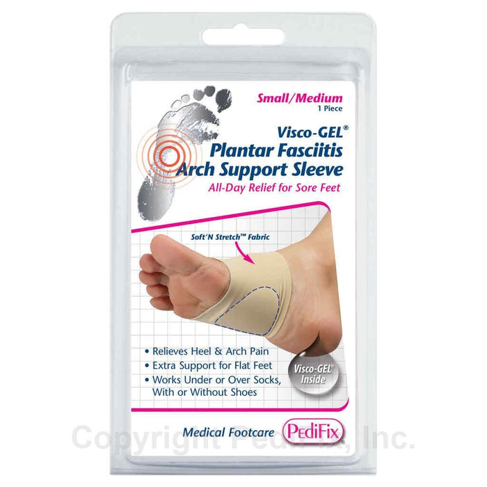 PEDIFIX accessories Small/Medium PediFix® Visco-GEL® Plantar Fasciitis Arch Support Sleeve 092437933006 PediFix® Visco-GEL® Plantar Fasciitis Arch Support Sleeve