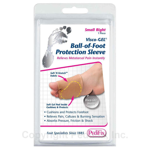 PEDIFIX accessories Small Right PediFix® Visco-GEL® Ball-of-Foot Protection Sleeve 092437393428 PediFix® Visco-GEL® Ball-of-Foot Protection Sleeve