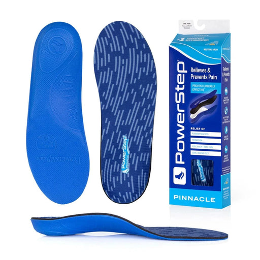 POWERSTEP INSOLES Men 3-3.5 / Women 5-5.5 PowerStep Pinnacle Insoles | Plantar Fasciitis & Heel Pain Relief Orthotic 749852100154 PowerStep Pinnacle Insoles | Plantar Fasciitis & Heel Pain Relief Orthotic