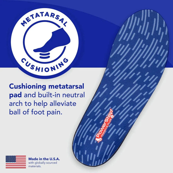 POWERSTEP INSOLES PowerStep Plus Insoles | Ball of Foot Pain Relief Orthotic, Metatarsalgia PowerStep Plus Insoles | Ball of Foot Pain Relief Orthotic, Metatarsalgia