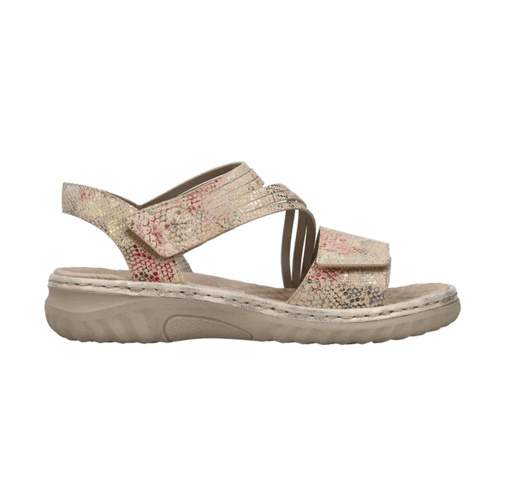 Rieker SANDAL EU 36 / US 5-5.5 / Beige Multi Regina 64 - Beige Multi Regina 64 - Beige Multi