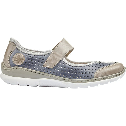 Rieker SANDAL EU 37 / US 6 / Steel/Jeans/Silverflower Nikita 85 Nikita 85