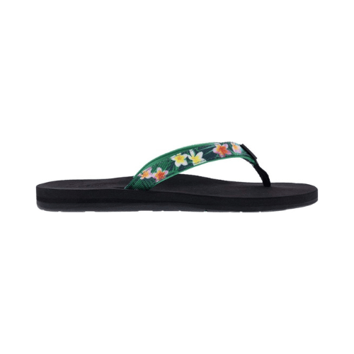 SCOTT SANDAL 6 / Green Scott Hawaii Women's Puale'i Rubber Slipper Scott Hawaii Women's Puale'i Rubber Slipper