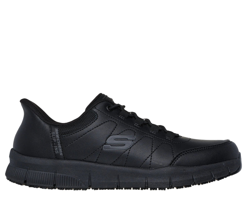 skechers SHOES 8 Skechers Slip-ins Work: Nampa - Knotly black 197976191624 Skechers Slip-ins Work: Nampa - Knotly black