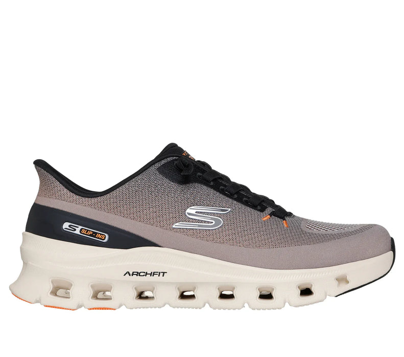SKECHERS SHOES 8 / TAUPE / BLACK Skechers Slip-ins: Arch Fit Glide-Step Pro Skechers Slip-ins: Arch Fit Glide-Step Pro