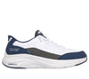 SKECHERS SHOES 8 / White/Navy Skechers Slip-ins: Contour Foam - Cozy Fit Skechers Slip-ins: Contour Foam - Cozy Fit / White/Navy